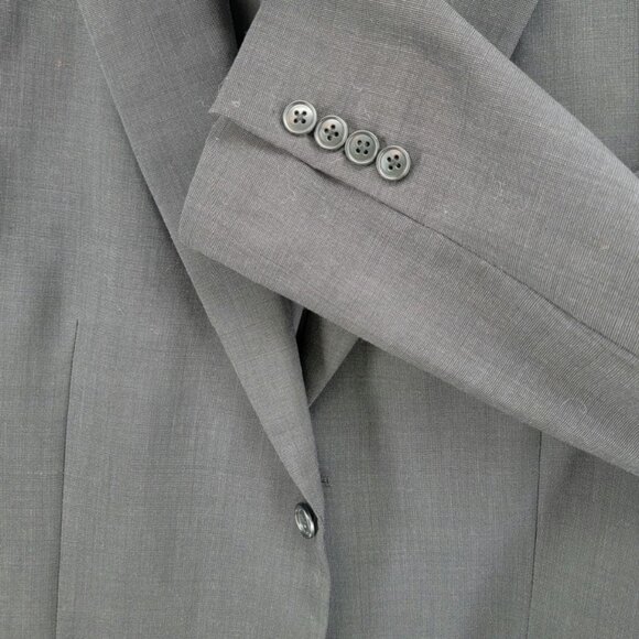 Jos. A. Bank 100% Wool 2 Button Jacket 44 Short 38 Waist Black - Picture 7 of 8